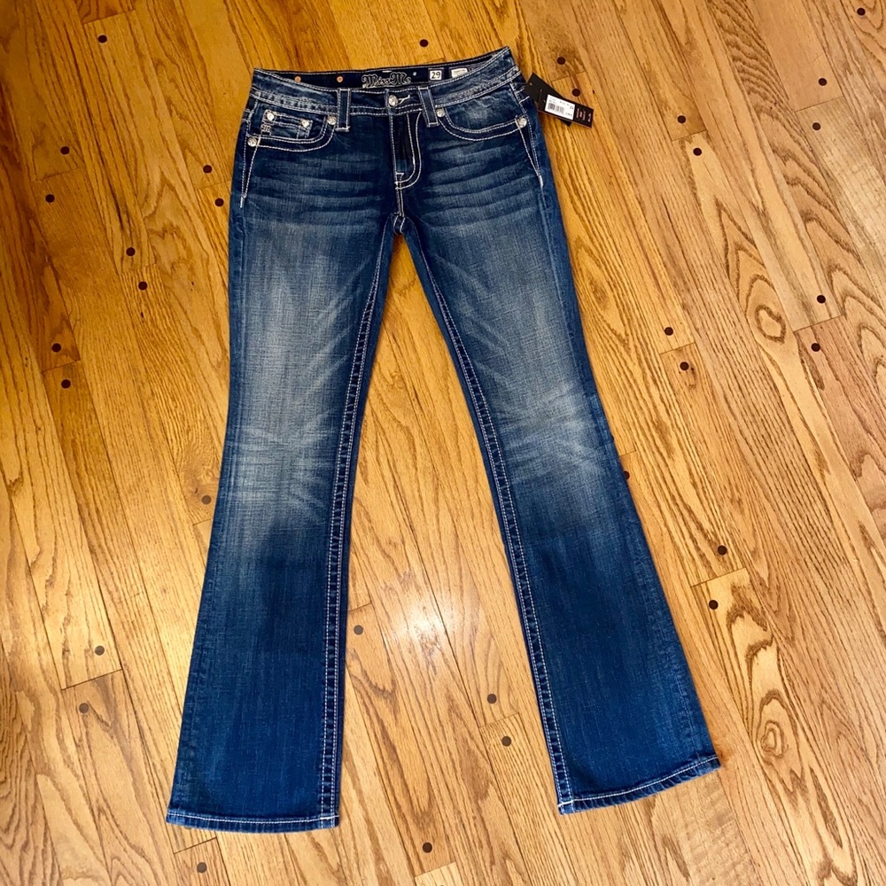 NWT MISS ME LONG BLING SIGNATURE BOOT CUT JEANS